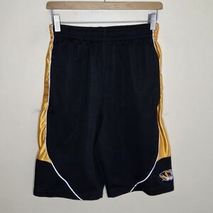 NCAA Mizzou Tigers Black & Gold Basketball Athletic Shorts Mens Size Small